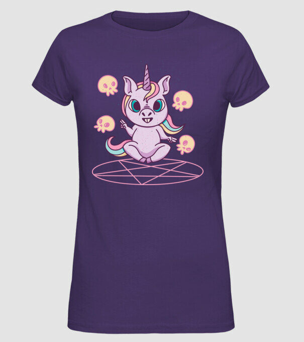 Unicorn invocare model mov pe tricou