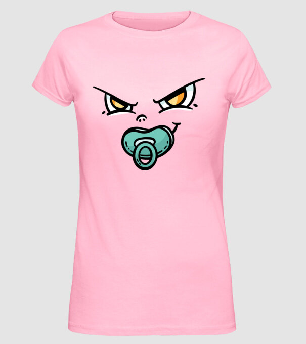 Zâmbet de bebe model roz deschis pe tricou