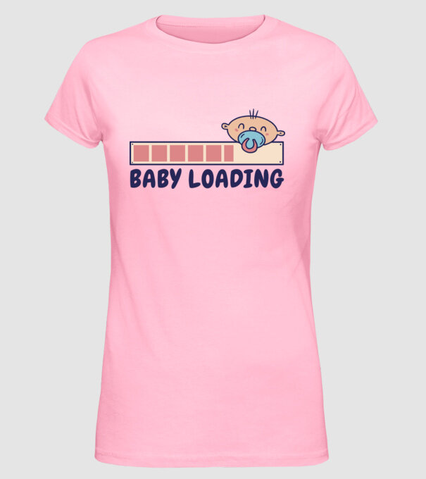 Bebe program încărcare model roz deschis pe tricou