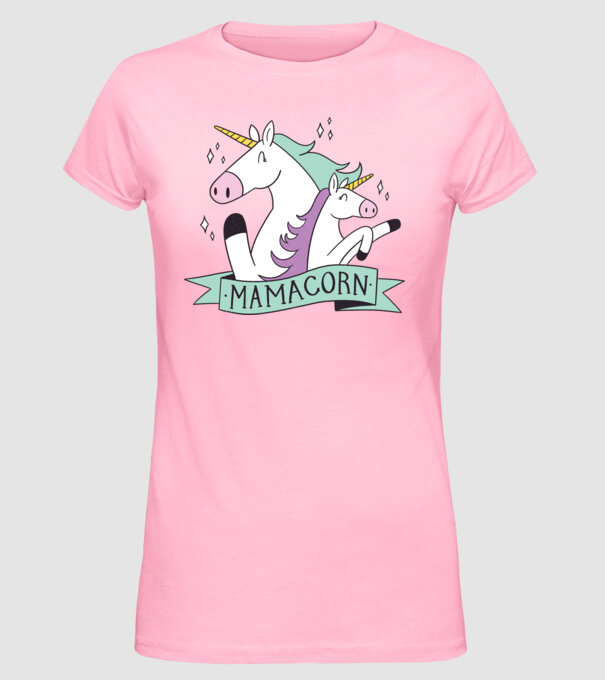 Mamacorn model roz deschis pe tricou