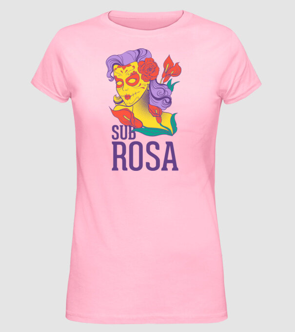Sub Rosa model roz deschis pe tricou