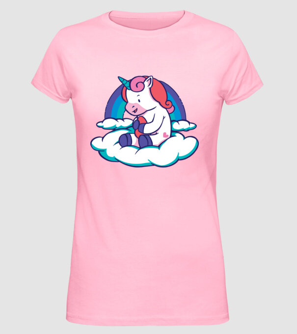 Unicorn Baby model roz deschis pe tricou