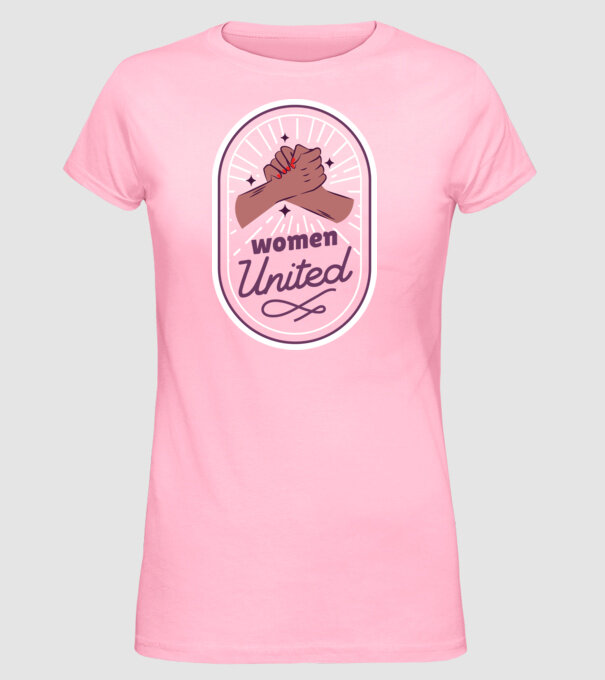 Women United Ziua femeii model roz deschis pe tricou