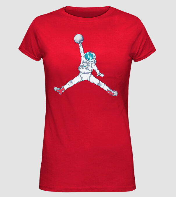 Air Astronaut tricou astronaut model roșu pe tricou