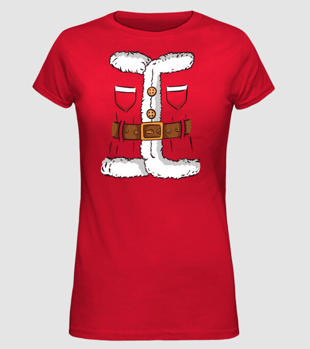 Moș Crăciun Costum model roșu pe tricou
