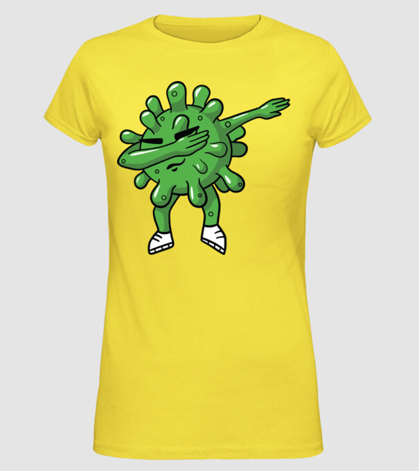 Coronavirus DAB dans model galben pe tricou