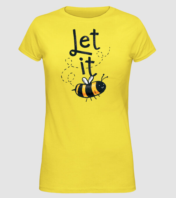 Let it bee - Apicultor model galben pe tricou