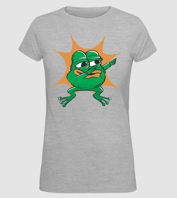 Broască DAB model gri pe tricou