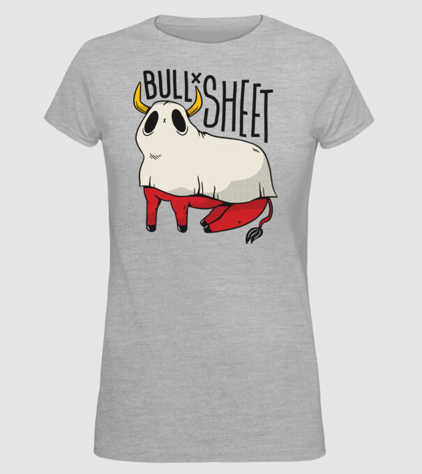 Bull sheet model gri pe tricou