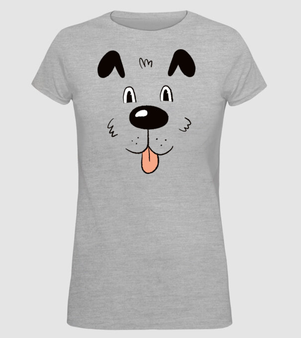 Cap Câine drăguț model gri pe tricou