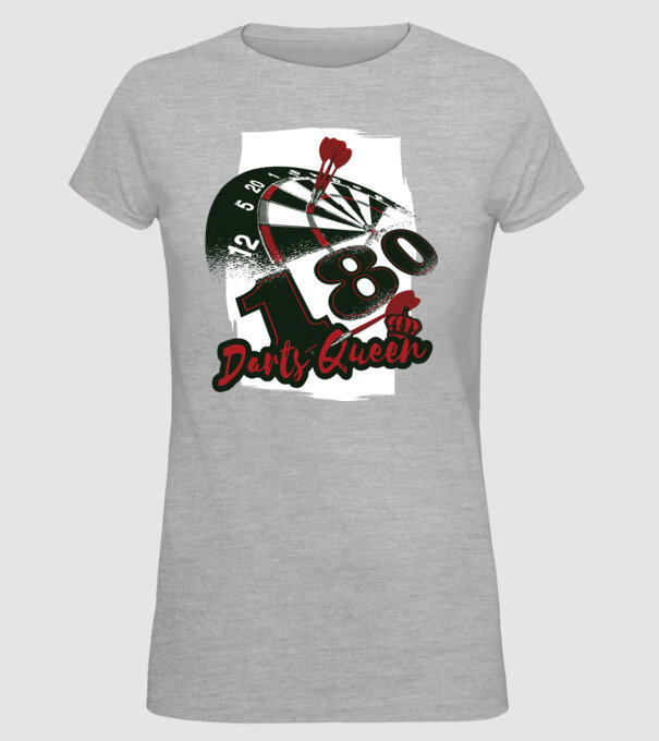 Regina Darts model gri pe tricou