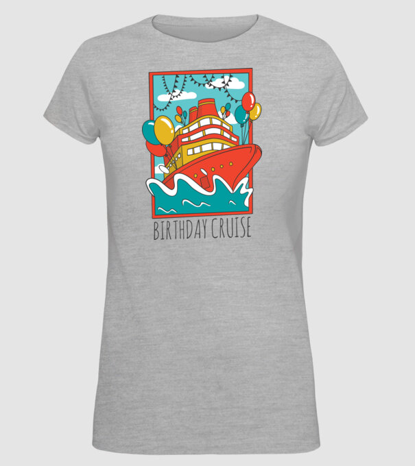 Croazieră model gri pe tricou