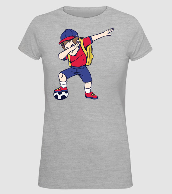Școlar Fotbalist DAB model gri pe tricou
