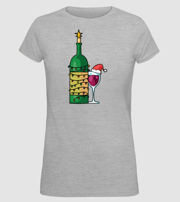 Vin de Crăciun model gri pe tricou