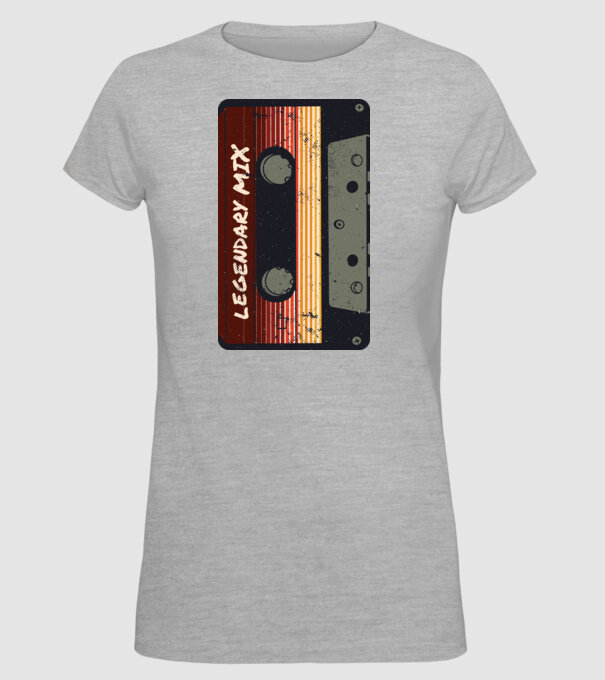 Casetă Legendary Mix model gri pe tricou