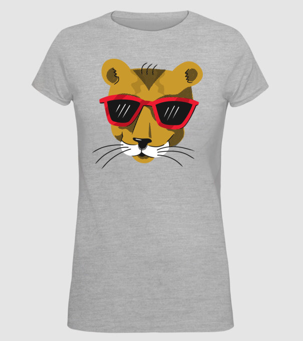 Leu cool model gri pe tricou