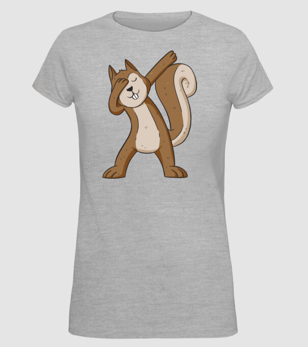 Veverița DAB model gri pe tricou