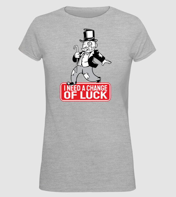 Monopoly - Am nevoie de puțin noroc model gri pe tricou