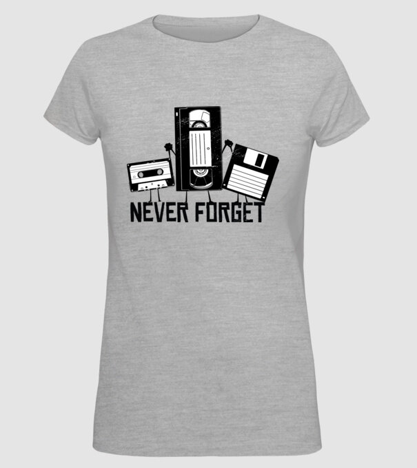 Never Forget model gri pe tricou