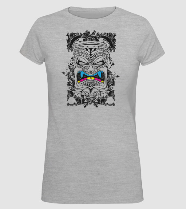 Stâlp totem antic model gri pe tricou