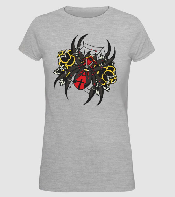 Păianjen model gri pe tricou