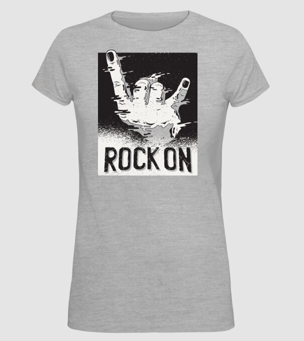 Rock On model gri pe tricou