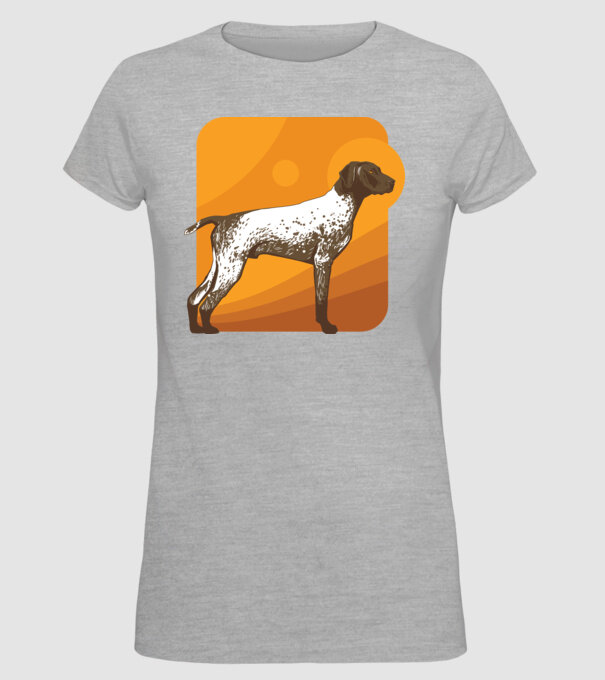 Pointer cu părul scurt model gri pe tricou