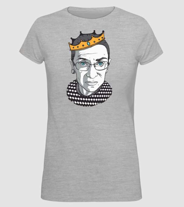Ruth Bader Ginsburg model gri pe tricou