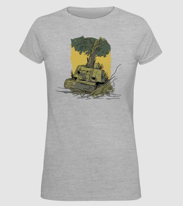 Tanc Copac model gri pe tricou