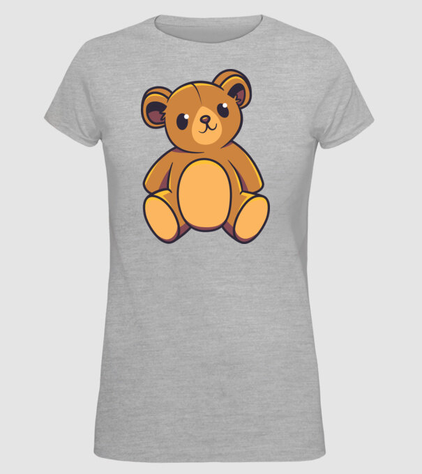 Ursuleț Teddy model gri pe tricou