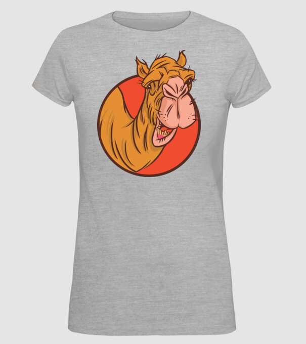 Cămilă model gri pe tricou