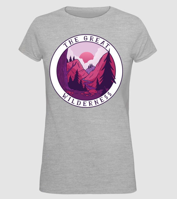 The Great Wilderness model gri pe tricou