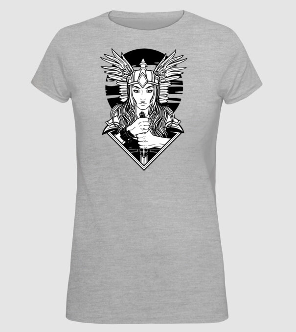 Zeița Valkyrie model gri pe tricou