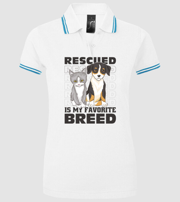 Rasa mea preferată este cea adoptată model alb pe tricou