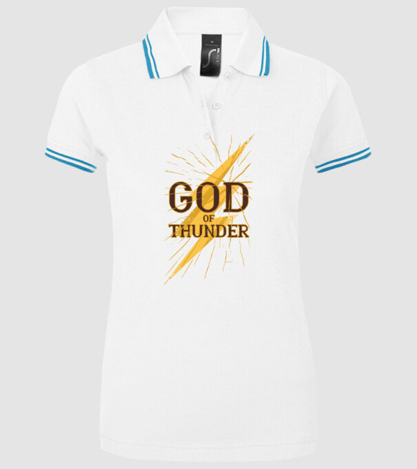 Zeul Fulgerului model alb pe tricou