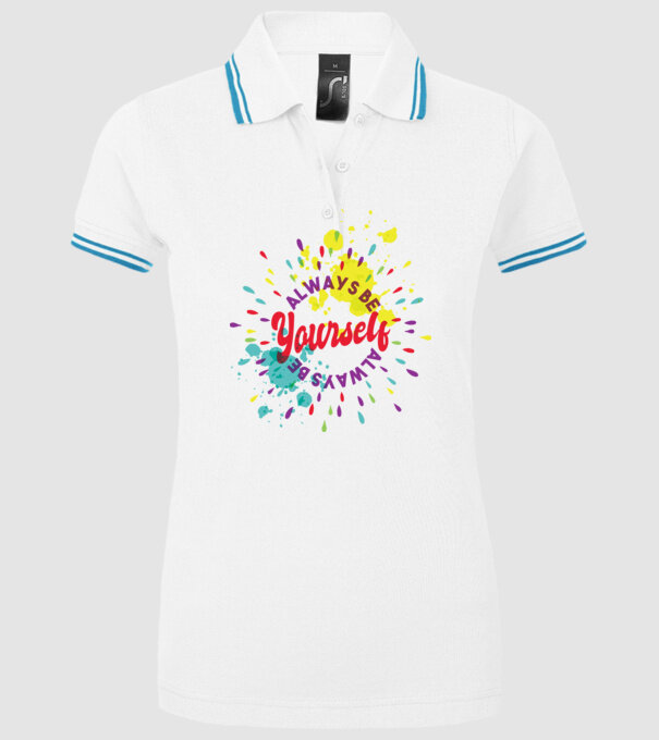 Always be yourself model alb pe tricou