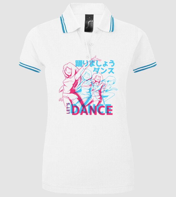 Anime Dance model alb pe tricou