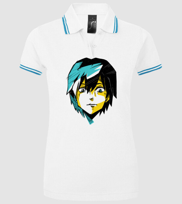 Cap Anime model alb pe tricou