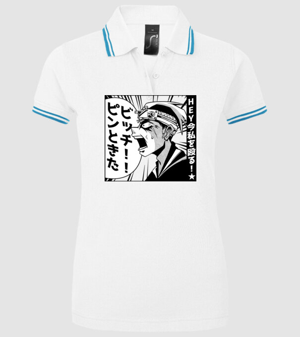 Cap Anime Manga model alb pe tricou