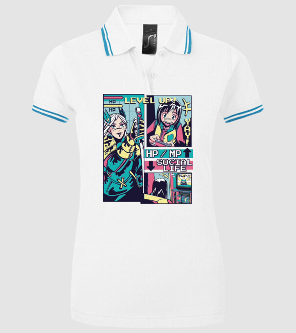 Anime Vaporwave benzi desenate model alb pe tricou