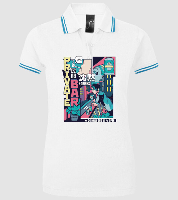 Anime Vaporwave benzi desenate model alb pe tricou