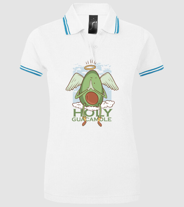 Rai avocado model alb pe tricou