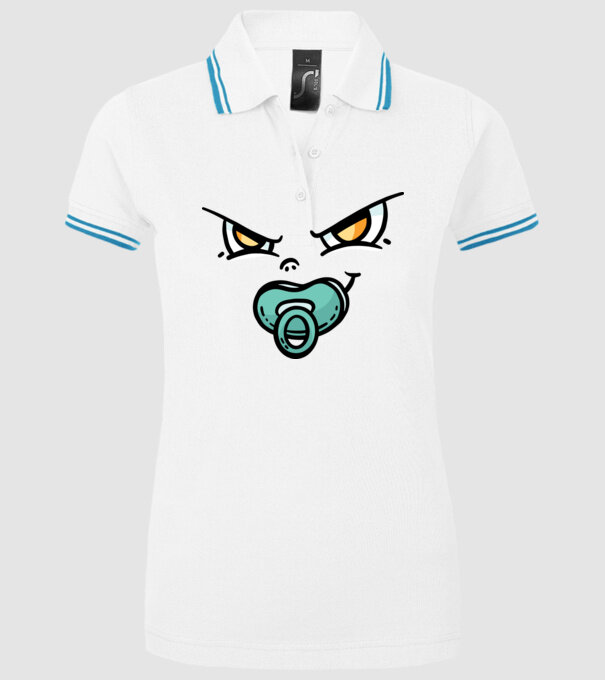Zâmbet de bebe model alb pe tricou