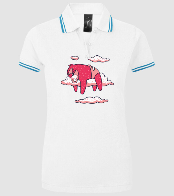 Bebeluș Leneș doarme model alb pe tricou