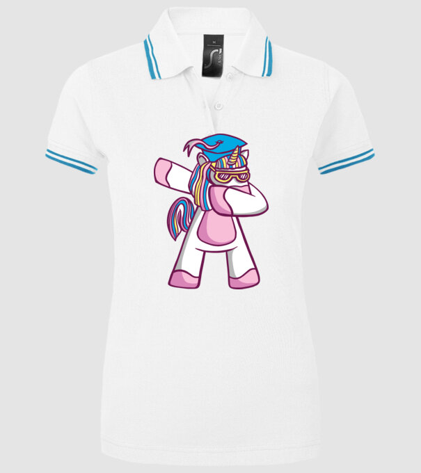Unicorn Absolvent DAB model alb pe tricou