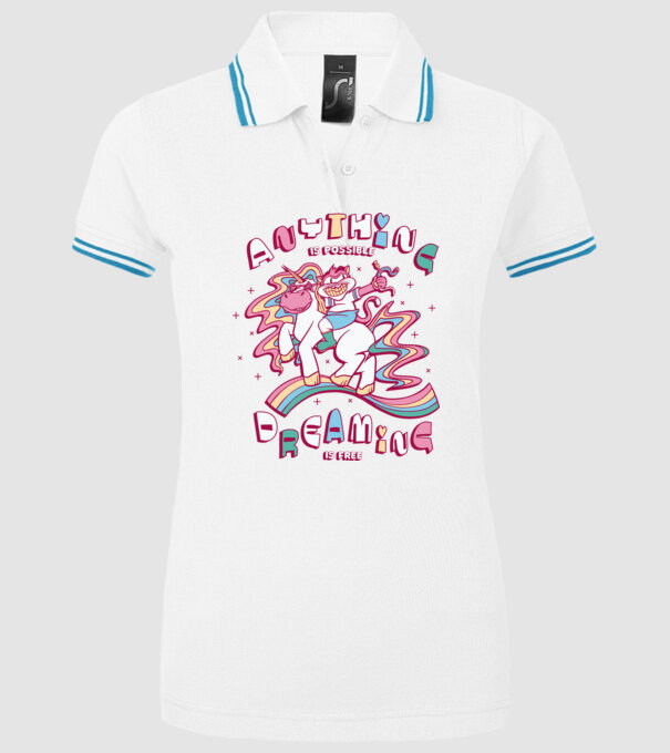Orice este posibil Unicorn model alb pe tricou