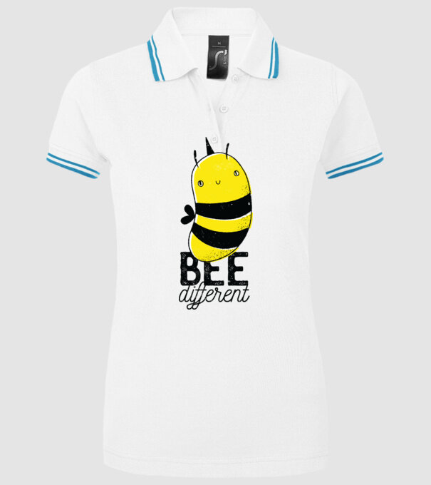 Bee different tricou albinuță model alb pe tricou