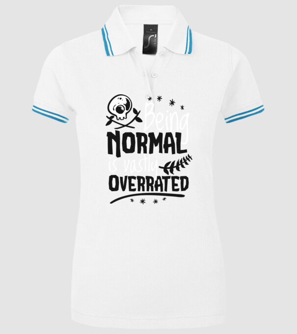 Being Normal is Vastly Overrated model alb pe tricou