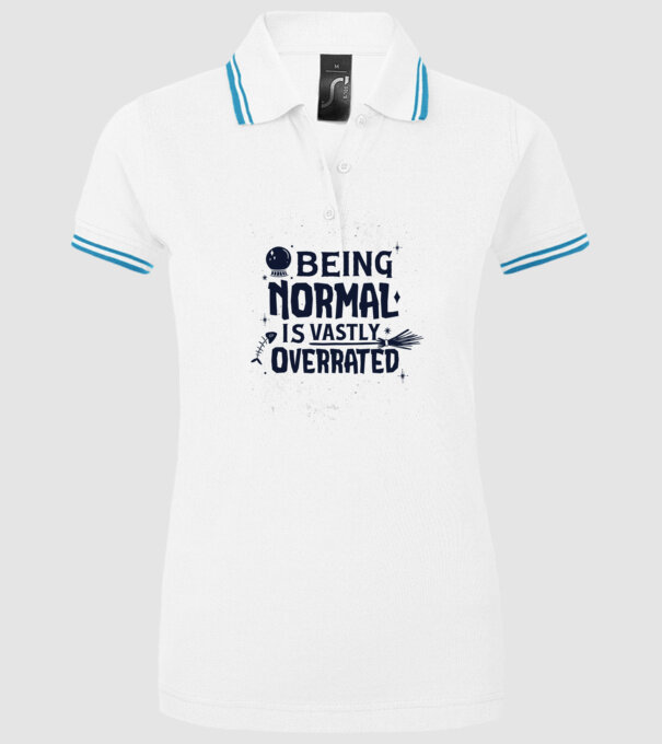 Being Normal is Vastly Overrated model alb pe tricou