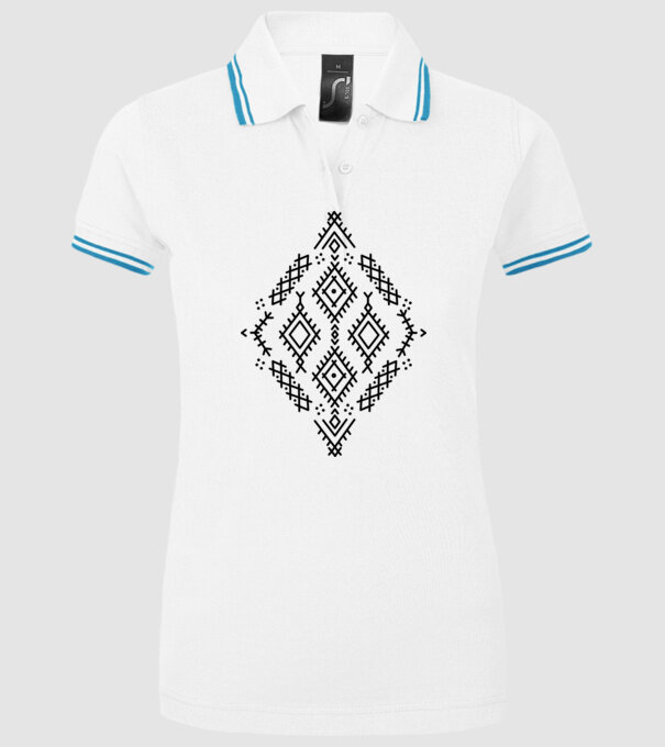 Berbere Symbol model alb pe tricou